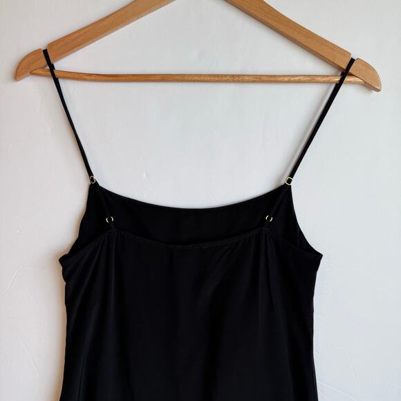 Rumored Posh Mini Dress Spaghetti Strap Little Black Dress Sz 2 Chic Minimalist - Picture 7 of 13
